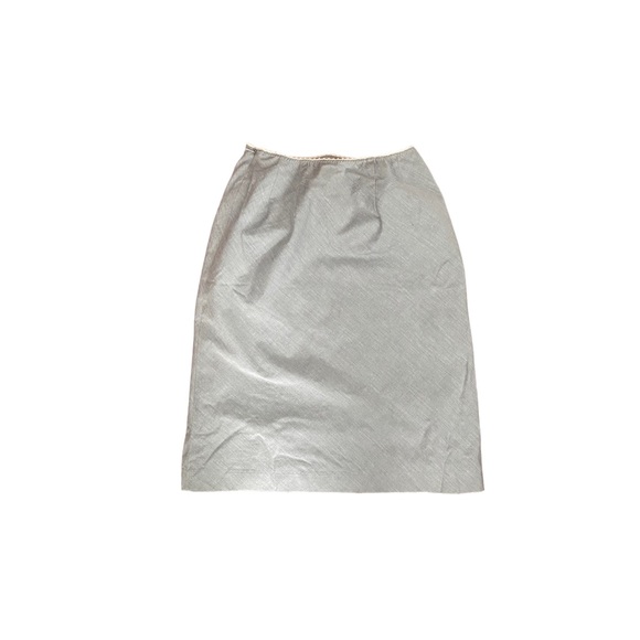 Miss K Gray A-line Skirt with Lace Trimming Size S - Picture 7 of 7